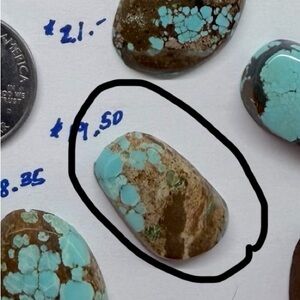 Turquoise and Brown Stone Pendant